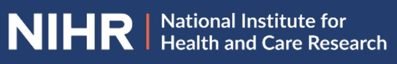 NIHR Logo, white text 